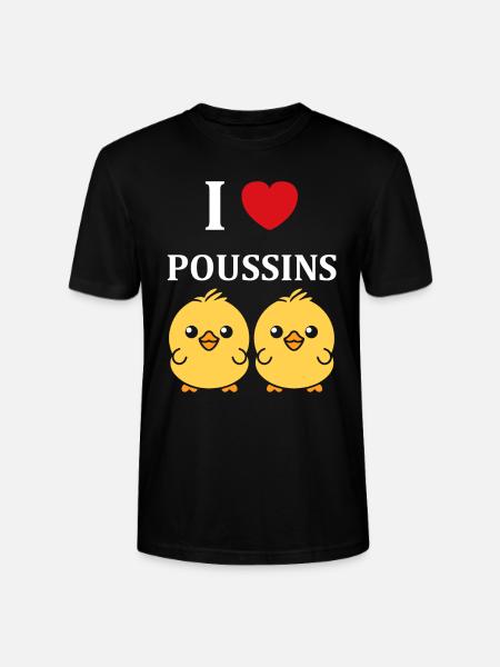 J'aime les poussins - T-shirt bio CRAFTER Stanley Stella Unisexe - noir
