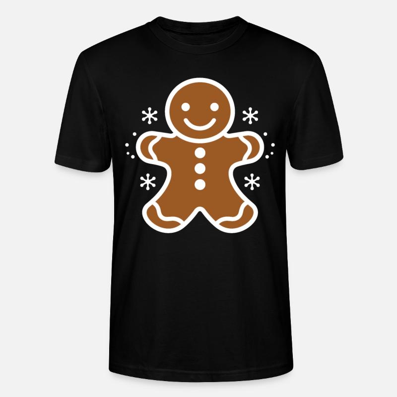 Lebkuchenmann - Stanley/Stella Unisex Bio-T-Shirt CRAFTER - Schwarz