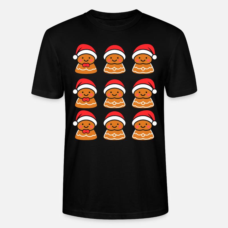 Lebkuchenmann - Stanley/Stella Unisex Bio-T-Shirt CRAFTER - Schwarz