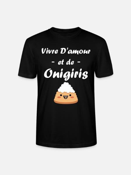 Onigiri japonais - T-shirt bio CRAFTER Stanley Stella Unisexe - noir