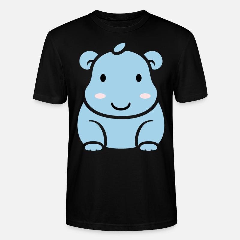 Liebe Kleines Nilpferd - Stanley/Stella Unisex Bio-T-Shirt CRAFTER - Schwarz