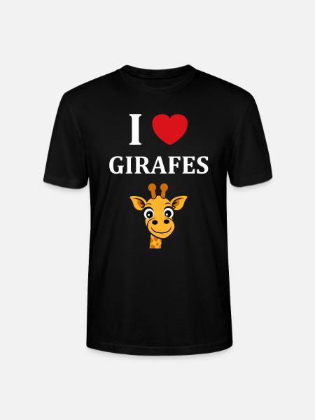 Humour petit bébé girafe - T-shirt bio CRAFTER Stanley Stella Unisexe - noir