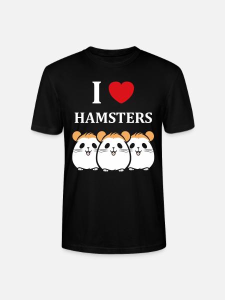 Mignon Humour petit hamster - T-shirt bio CRAFTER Stanley Stella Unisexe - noir