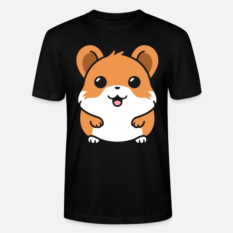 Mignon Humour petit hamster - T-shirt bio CRAFTER Stanley Stella Unisexe - noir