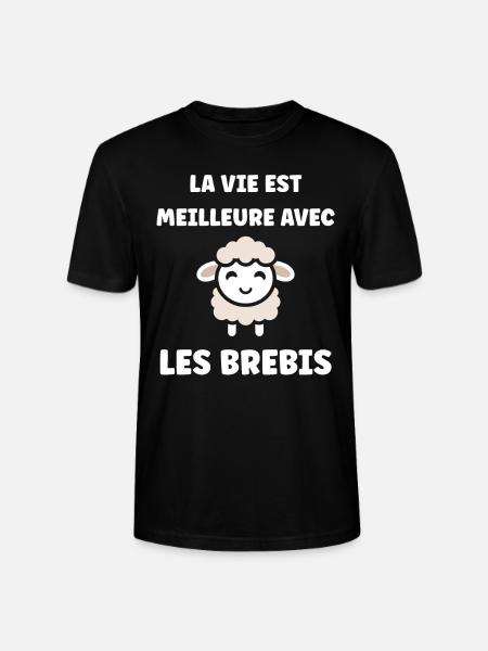 Bébé mouton petit brebis - T-shirt bio CRAFTER Stanley Stella Unisexe - noir