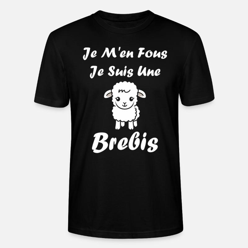 Bébé mouton petit brebis - T-shirt bio CRAFTER Stanley Stella Unisexe - noir