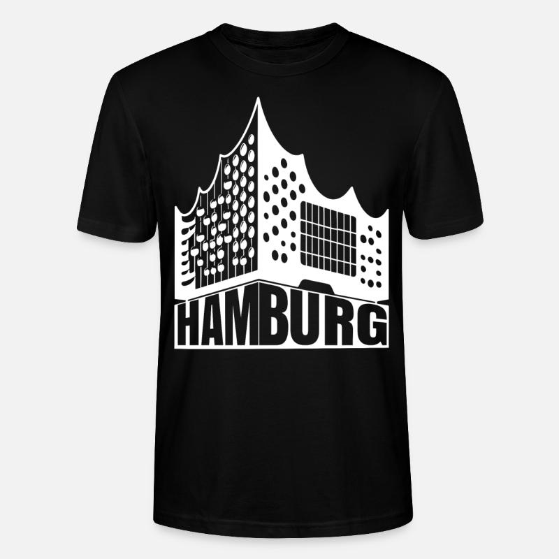 Hambourg Lover Design - T-shirt bio CRAFTER Stanley Stella Unisexe - noir