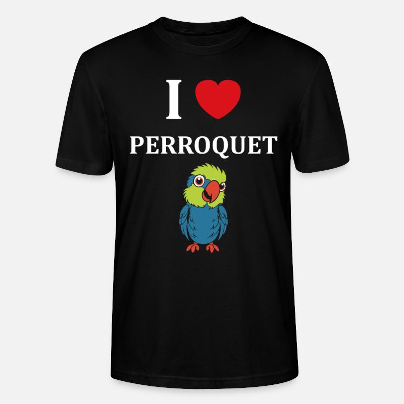 Humour petit perroquet - T-shirt bio CRAFTER Stanley Stella Unisexe - noir