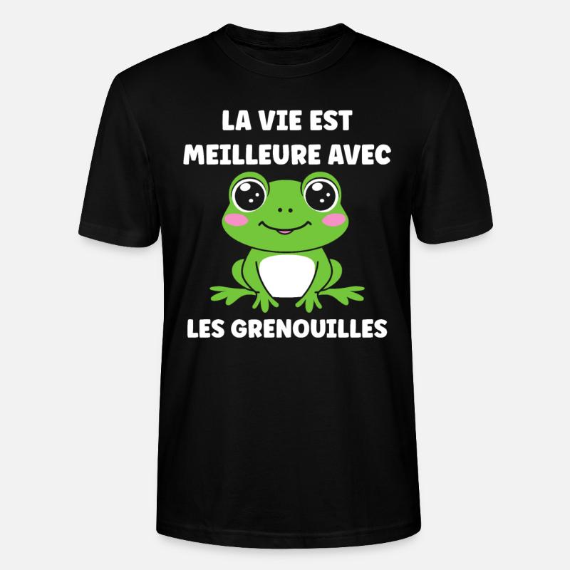 Petite grenouille - T-shirt bio CRAFTER Stanley Stella Unisexe - noir