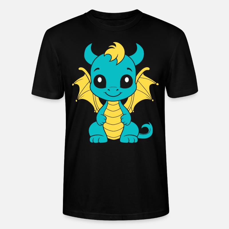 Bébé dragon - T-shirt bio CRAFTER Stanley Stella Unisexe - noir