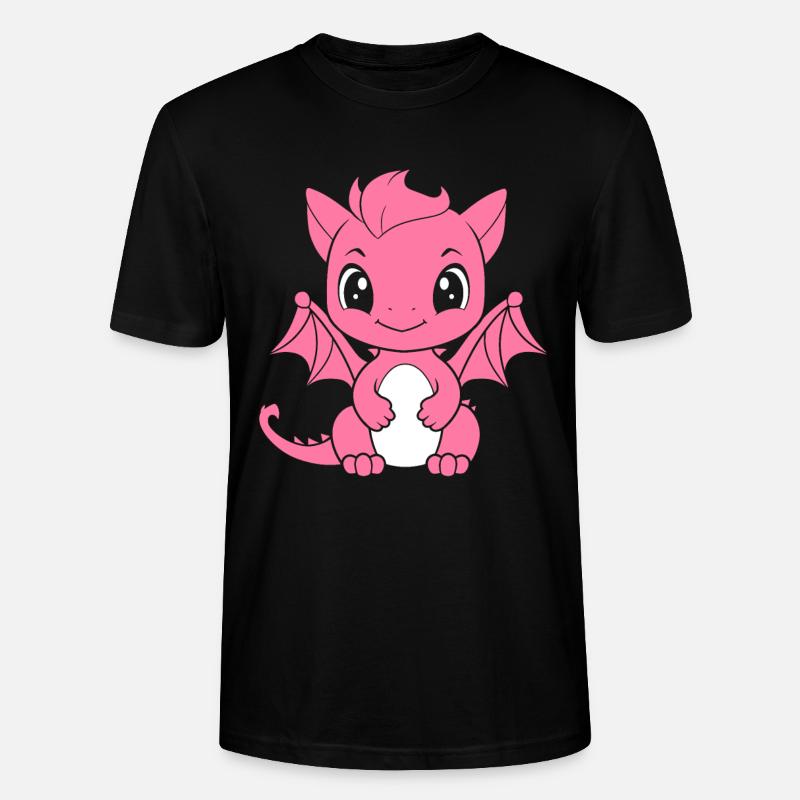 Baby-Drache - Stanley/Stella Unisex Bio-T-Shirt CRAFTER - Schwarz