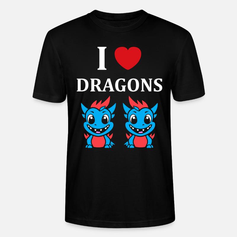 Bébé dragon - T-shirt bio CRAFTER Stanley Stella Unisexe - noir