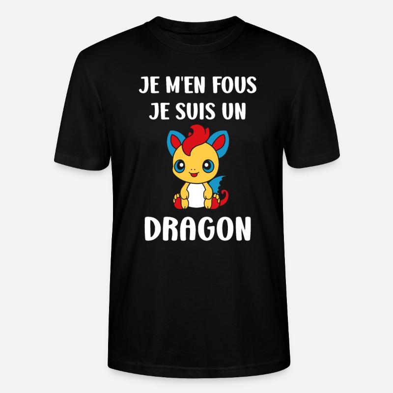 Bébé dragon - T-shirt bio CRAFTER Stanley Stella Unisexe - noir