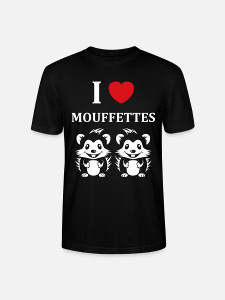 Humour Mouffette - T-shirt bio CRAFTER Stanley Stella Unisexe - noir