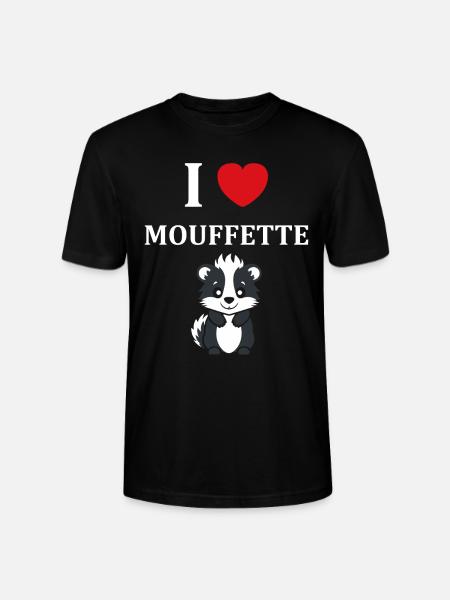 Humour Mouffette - T-shirt bio CRAFTER Stanley Stella Unisexe - noir