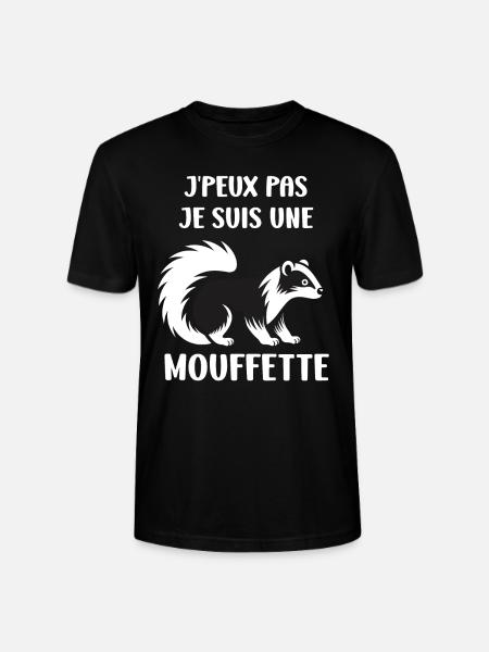 Humour Mouffette - T-shirt bio CRAFTER Stanley Stella Unisexe - noir