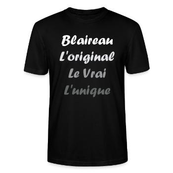 blaireau - T-shirt bio CRAFTER Stanley Stella Unisexe - noir - Devant - Alina (178cm) & Michal (187cm)