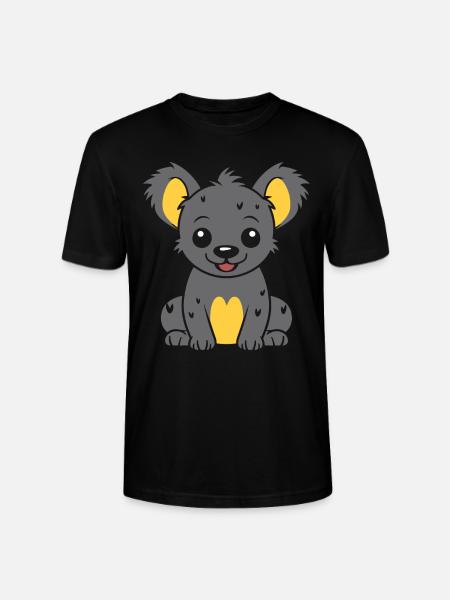 Hyäne - Stanley/Stella Unisex Bio-T-Shirt CRAFTER - Schwarz