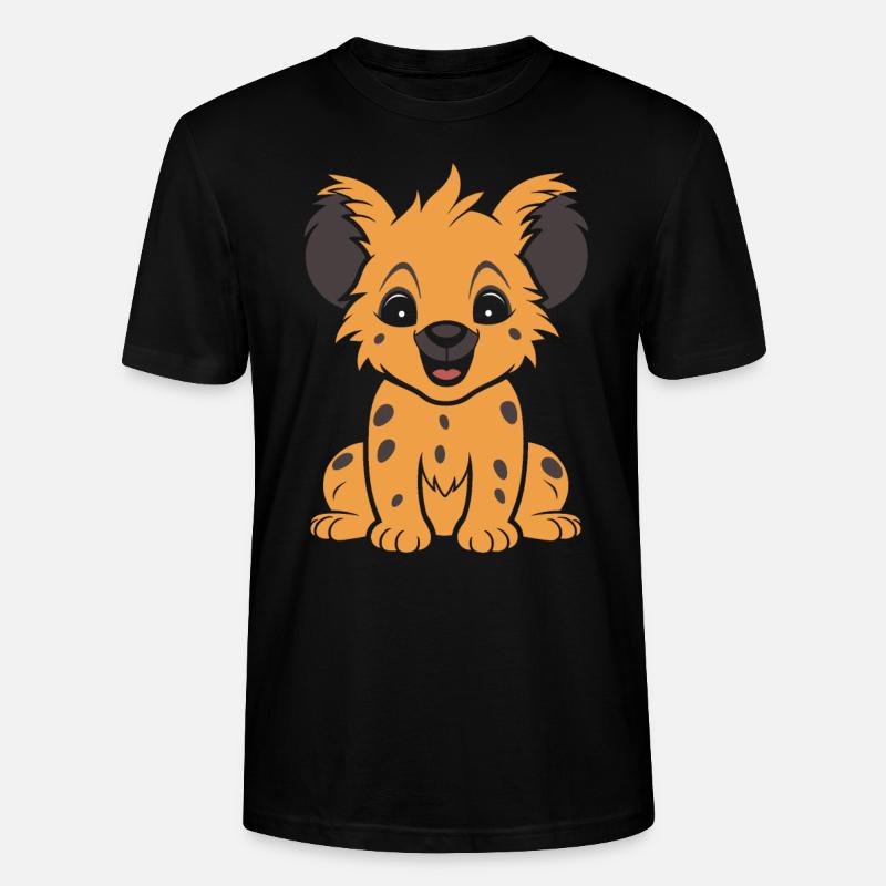 Hyäne - Stanley/Stella Unisex Bio-T-Shirt CRAFTER - Schwarz