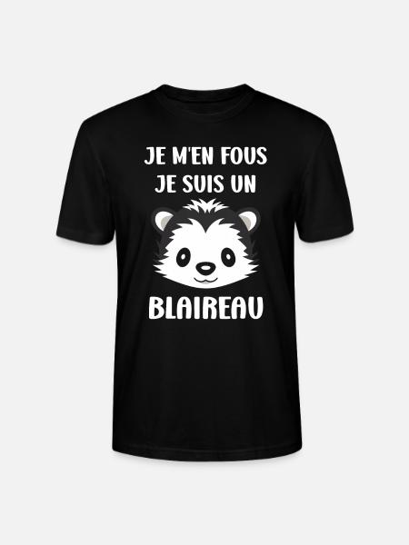 Humour blaireau - T-shirt bio CRAFTER Stanley Stella Unisexe - noir