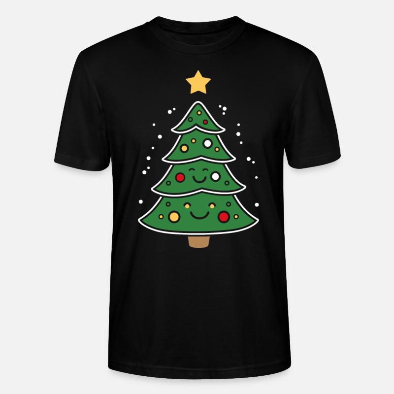 Kleiner Weihnachtsbaum - Stanley/Stella Unisex Bio-T-Shirt CRAFTER - Schwarz