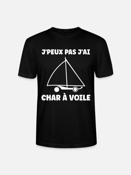 Humour Char à voile - T-shirt bio CRAFTER Stanley Stella Unisexe - noir