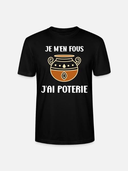 Poterie - T-shirt bio CRAFTER Stanley Stella Unisexe - noir