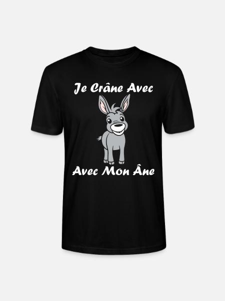 Humour petit âne - T-shirt bio CRAFTER Stanley Stella Unisexe - noir