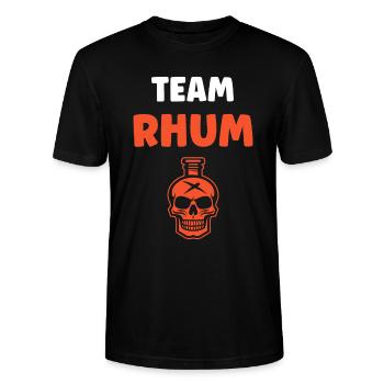 Rhum - T-shirt bio CRAFTER Stanley Stella Unisexe - noir - Devant - Alina (178cm) & Michal (187cm)