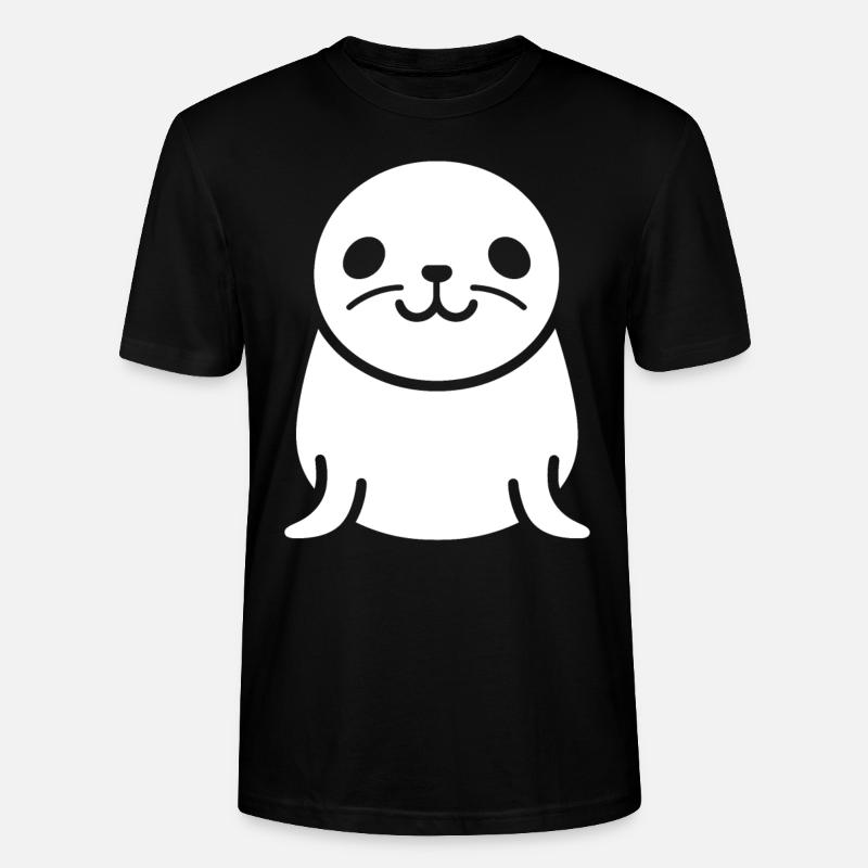 Seelöwe - Stanley/Stella Unisex Bio-T-Shirt CRAFTER - Schwarz