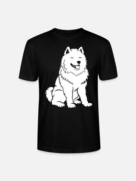 Humour Chien Samoyède - T-shirt bio CRAFTER Stanley Stella Unisexe - noir