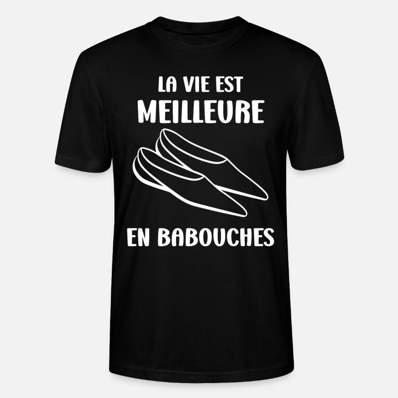Hausschuhe Humor - Stanley/Stella Unisex Bio-T-Shirt CRAFTER - Schwarz