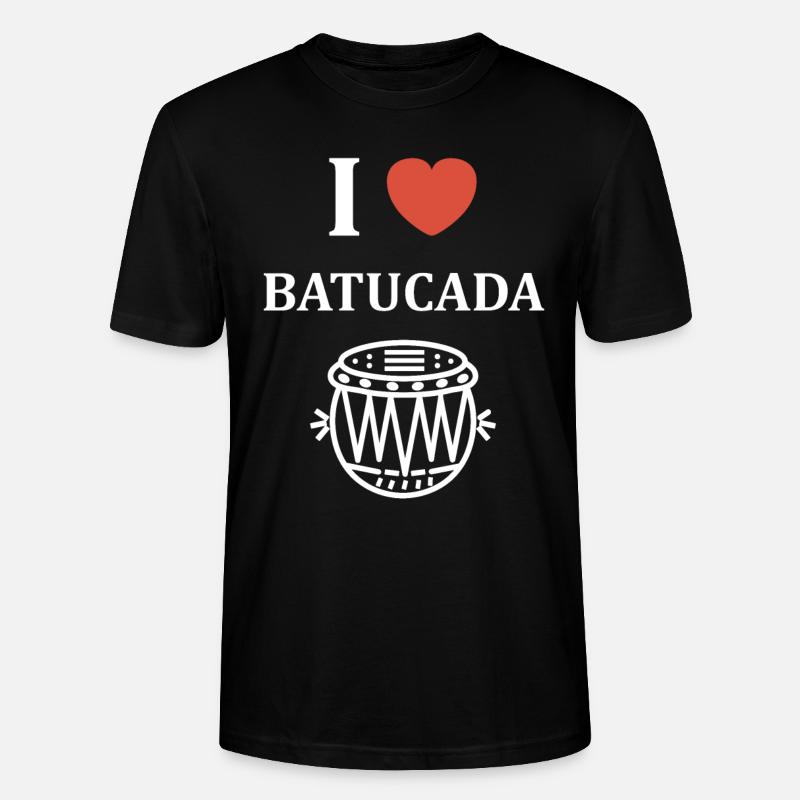 Batucada Drum Humor - Stanley/Stella Unisex Bio-T-Shirt CRAFTER - Schwarz