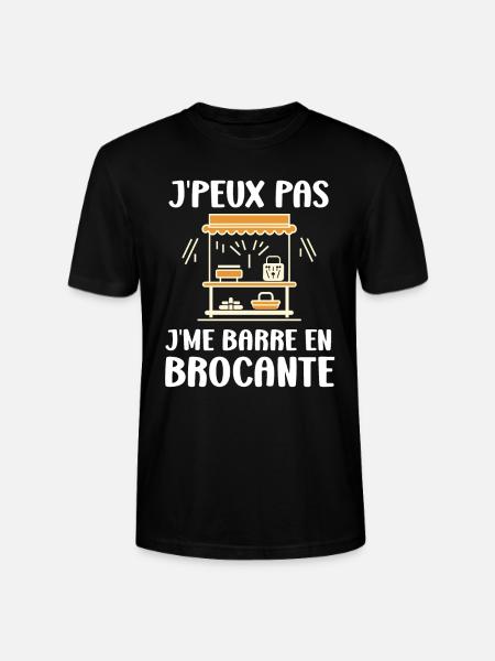 Vide grenier humour brocante - T-shirt bio CRAFTER Stanley Stella Unisexe - noir