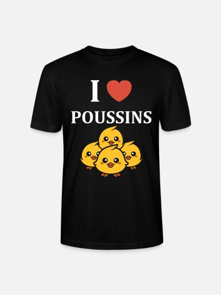 Humour bébé poussin - T-shirt bio CRAFTER Stanley Stella Unisexe - noir