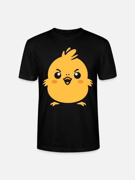 Little Yellow Chick - Stanley/Stella CRAFTER Unisex Organic T-Shirt - black