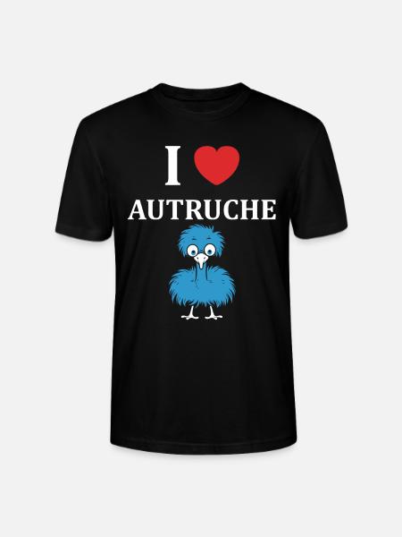Humour autruche - T-shirt bio CRAFTER Stanley Stella Unisexe - noir
