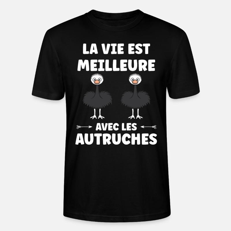 Strauß Zitat - Stanley/Stella Unisex Bio-T-Shirt CRAFTER - Schwarz
