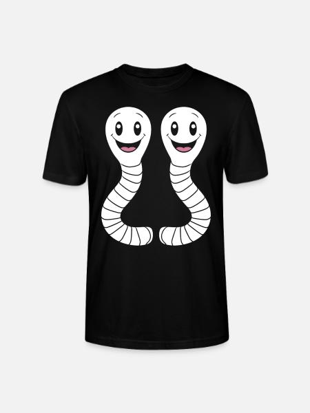 earthworms - Stanley/Stella CRAFTER Unisex Organic T-Shirt - black
