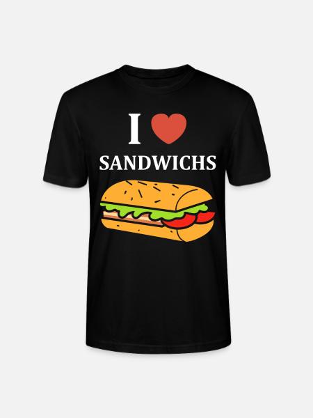 Humour sandwich - T-shirt bio CRAFTER Stanley Stella Unisexe - noir