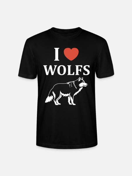 Humour loup - T-shirt bio CRAFTER Stanley Stella Unisexe - noir