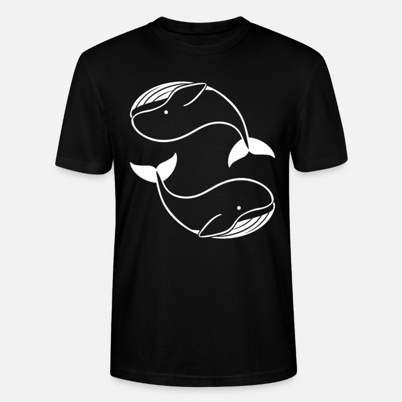 Bébé baleine - T-shirt bio CRAFTER Stanley Stella Unisexe - noir