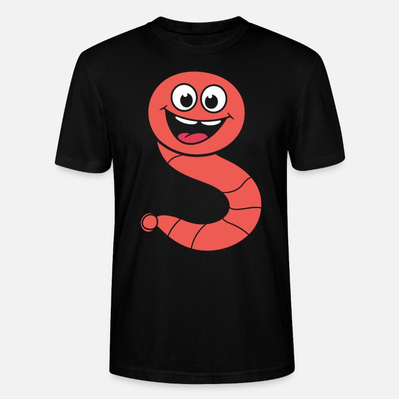 ver de terre - T-shirt bio CRAFTER Stanley Stella Unisexe - noir