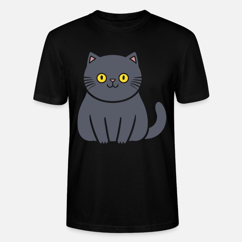 Chartreux kleine Katze - Stanley/Stella Unisex Bio-T-Shirt CRAFTER - Schwarz