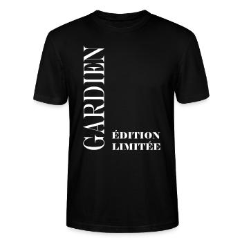 gardien - T-shirt bio CRAFTER Stanley Stella Unisexe - noir - Devant - Alina (178cm) & Michal (187cm)