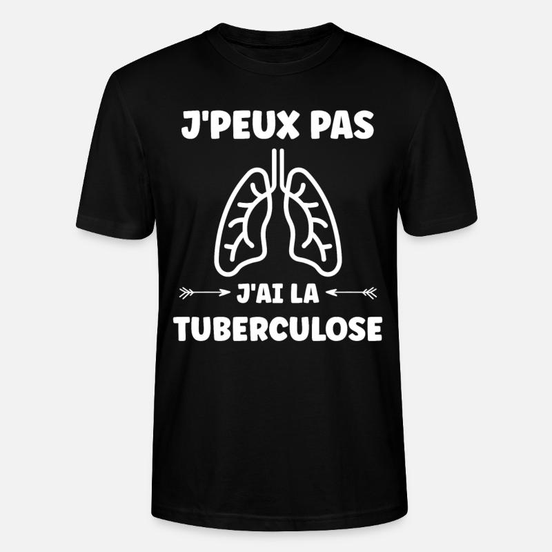 Sensibilisation à la tuberculose - T-shirt bio CRAFTER Stanley Stella Unisexe - noir