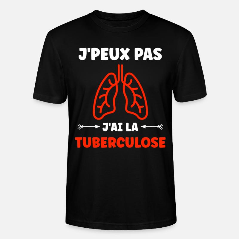 Sensibilisation à la tuberculose - T-shirt bio CRAFTER Stanley Stella Unisexe - noir