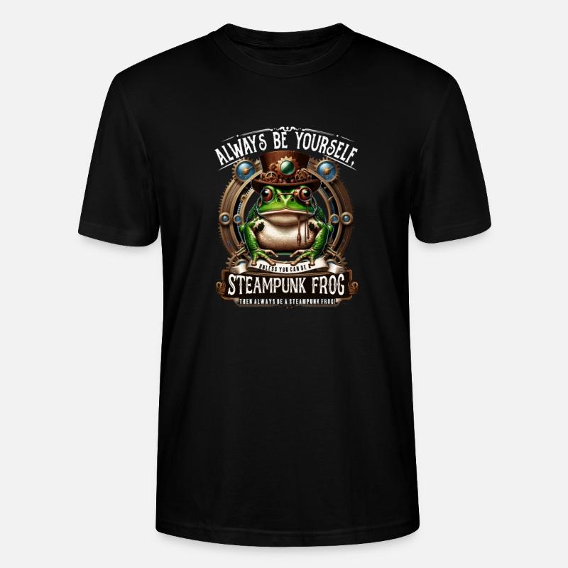 Toad in Steampunk Costume - Stanley/Stella CRAFTER Unisex Organic T-Shirt - black