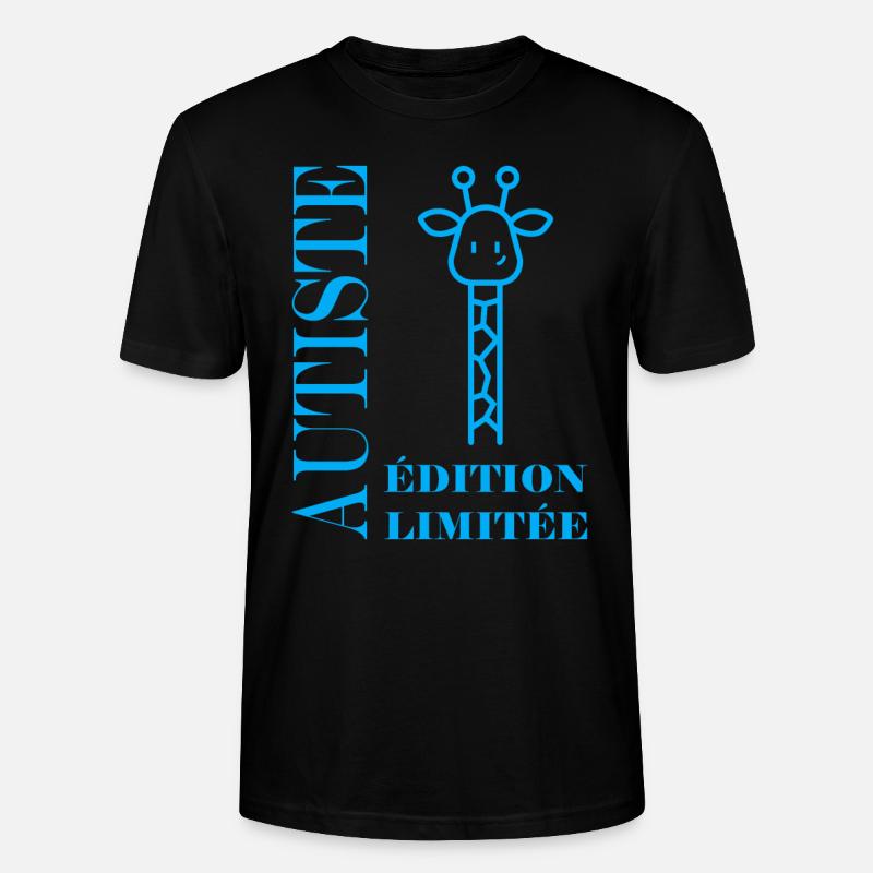sensibilisation à l'autisme autiste - T-shirt bio CRAFTER Stanley Stella Unisexe - noir