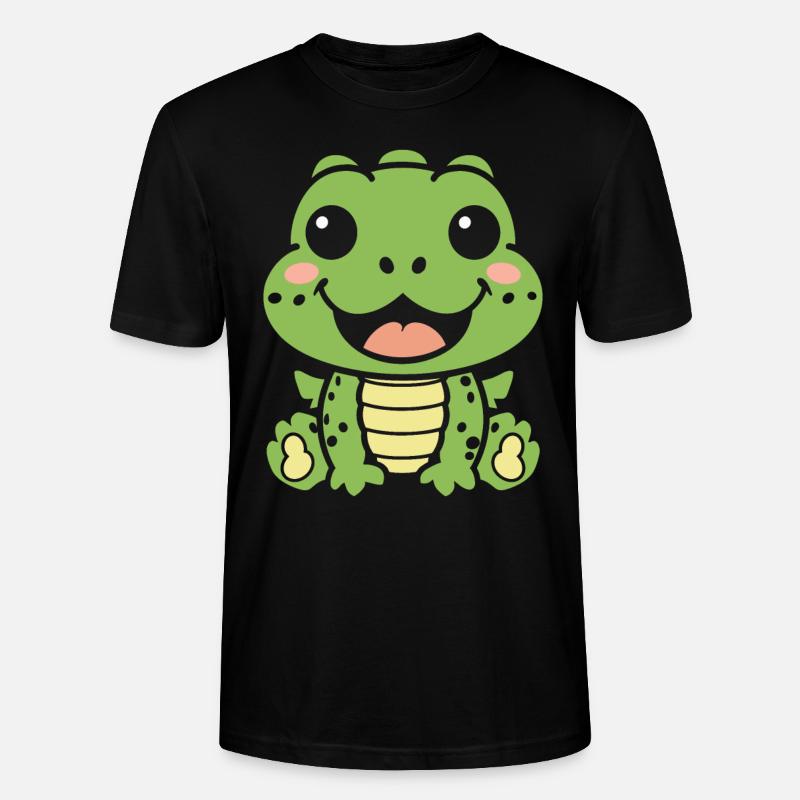 Krokodil - Stanley/Stella Unisex Bio-T-Shirt CRAFTER - Schwarz